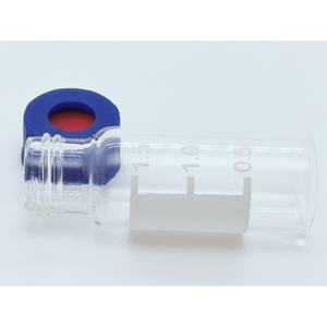 高品质12毫米GC/LC带帽螺钉，蓝色PTFE/红色硅胶隔膜100/PK，适用于仪器9-425高评估 - Product Image 3