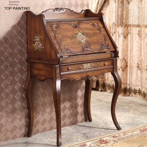 <span class=keywords><strong>Scrivania</strong></span> Multifunzionale Stile Country Americano Vintage in Legno Dipinto con Coperchio Ribaltabile per Uso Commerciale - Product Image 6