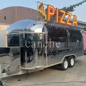 Popular en la UE, Camión de Comida Rápida para Pizza al Aire Libre de 5.5m, Remolque Móvil de Acero Inoxidable para Venta en la Calle - Product Image 4