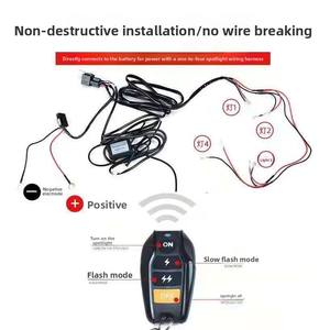 Новый комплект проводов для беспроводного пульта дистанционного управления 1 1/2, для светодиодных фонарей автомобиля, с ручным переключателем, универсальный, 12В, реле - Product Image 2