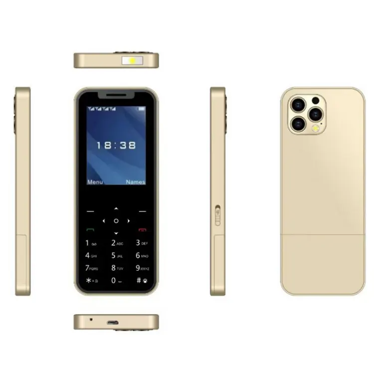 Cina esportazione a basso prezzo corpo in metallo impermeabile 4 sim card 32MB memoria in esecuzione mini telefono android funzione telefono