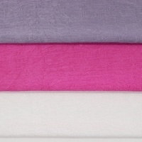 Tissu uni de haute qualité, léger, respirant, 100% polyester imitation acétate, crêpe de Dubaï, anti-rides, pour la mode féminine