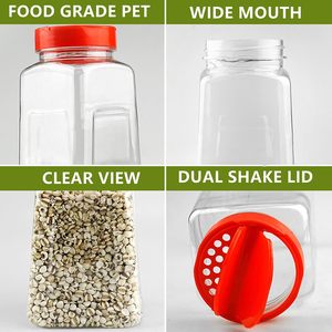 Envase de Plástico para Condimentos, Botella de Plástico para Pimienta en Polvo, Tarro Transparente de Plástico PET para Especias - Product Image 2