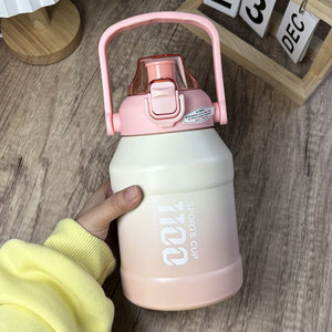 Carafe isotherme en acier inoxydable de qualité supérieure |   Bouteille Thermique à Grande Capacité Étanche avec Poignée pour la Gym et l'Extérieur - Product Image 6