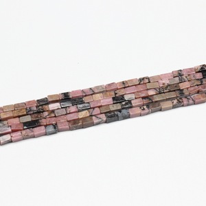 Kalung liontin persegi panjang batu alam, Aksesori kalung liontin persegi panjang kualitas tinggi 2*4mm - Product Image 3