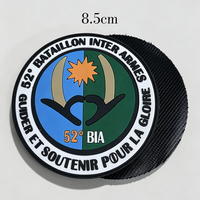 Écusson personnalisé en PVC souple 3D, étiquette en caoutchouc gaufré, patch en silicone, emblème en PVC souple