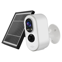 Cámara de Seguridad Inalámbrica para Exteriores de 3MP con Audio Bidireccional, Visión Nocturna, Sensor CMOS, Soporte para Tarjeta de Memoria y Nube, Alimentada por Batería y WiFi