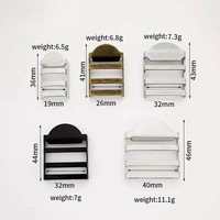 Boucle de réglage de ceinture, diamètre intérieur 15/20/25/30mm, pour sangle de sac à dos, accessoires de bagages, rivets métalliques sans nickel, chaussures
