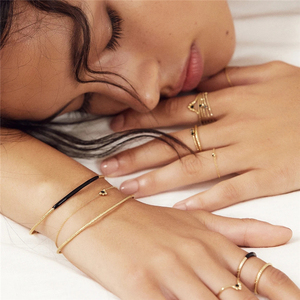 ROXI S925 <b>Sterling</b> <b>Silver</b> Fashion Simple Bead Zircon <b>Bracelet</b> with 18k Gold Plated - Product Image 5
