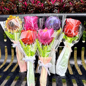 Ballons en aluminium durables en forme de fleur pour la fête des Mères et les anniversaires, décoration de scène avec impression UV - Product Image 1