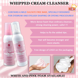 Marque privée 100ml shampooing pour cils sensibles blanc/<span class=keywords><strong>rose</strong></span> crème fouettée nettoyant pour extensions de cils vente en gros pour les extensions de cils - Product Image 4