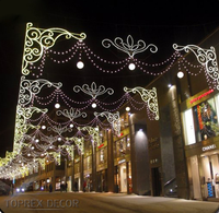 Lumières de Noël LED 2D TOPREX pour l'extérieur, IP65, motif fantaisie 2D pour l'éclairage paysager, alimentation secteur AC