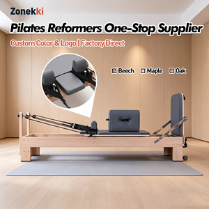 ZONEKKI High Face Value Professional Classic Core Training Bed Beech Wood Pilates Reformer Adjustable Anti-Slip for <strong>Yoga</strong> <strong>Body</strong> - Product Image 1