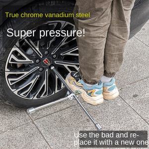 Гаечный ключ для колесных гаек из легированной стали, крестообразный, ручной, промышленный, с прямой рукояткой, метрический, для автосервиса - Product Image 4