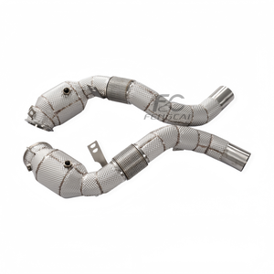 Collettore di Scarico per Auto ad Alte Prestazioni per BMW F85 X5M F86 X6M S63 4.4T, Tubi di Scarico Downpipe con Copertura Isolante Termica, Miglioramento della Potenza - Product Image 6