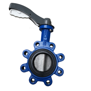 Válvula de mariposa tipo wafer de acero inoxidable DN50 de 4 pulgadas con revestimiento de PTFE y sello de goma manual, proveedor chino de hierro fundido. - Product Image 1