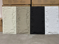 Panneau mural en pierre artificielle en polyuréthane pour extérieur et intérieur, imitation pierre de champignon en PU