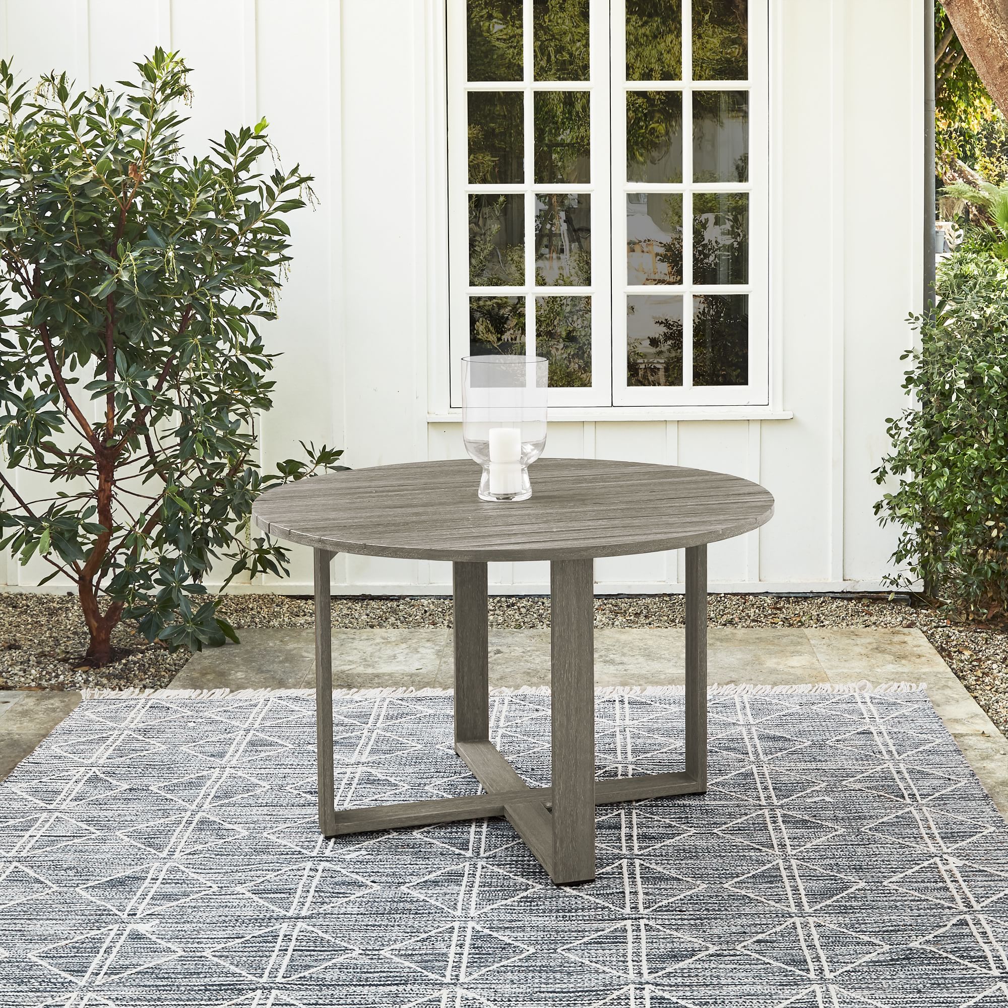 Luxury Modern Garden outside patio table Teak furniture foldable  dining tables