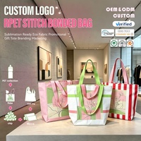 Sac fourre-tout personnalisé en RPET avec logo, prêt pour la sublimation, en tissu écologique, idéal pour la promotion et le marketing de marque
