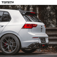 Diffuseur de pare-chocs arrière en fibre de carbone véritable pour Volkswagen Golf 8 GTI 2021+ – Amélioration des performances et du style