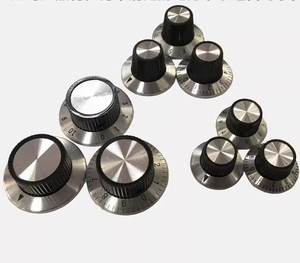 Potenciómetro de indicación de número Perilla de metal Perilla de plástico Perilla de goma - Product Image 3