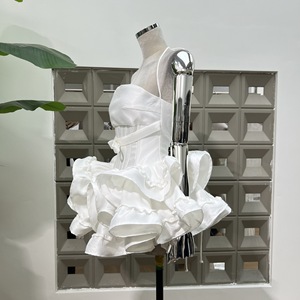 OUDINA Elegante Abito Mini a Sirena con Motivo a Lisca di Pesce, <span class=keywords><strong>Vestito</strong></span> <span class=keywords><strong>da</strong></span> Sera per <span class=keywords><strong>Donna</strong></span>, Elegante Abbigliamento Femminile - Product Image 2