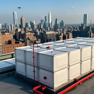 Tanque de Agua de Fibra de Vidrio de Grado Industrial, Configuración de Panel Reforzado, Tanque de Agua Seguro para Agua Potable - Product Image 5