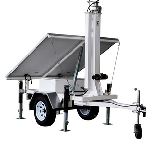 Long-Lasting Industrial Solar Trailer with MPPT <b>Controller</b> and Lithium Ion Battery - Product Image 1