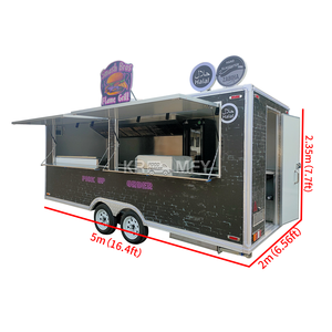 2025 Fast Burger Shop Snack Kebab Custom <b>Kitchen</b> Cart Coffee <b>Mobile</b> Food Van Truck With DOT CE - Product Image 1
