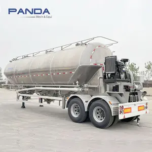 Semirimorchio per il trasporto di farina in lega di alluminio nuovo semirimorchio da trasporto con compressore d'aria