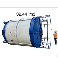 Fournisseur de silos à ciment, prix pour 1000-1500 tonnes, station de malaxage à grande échelle - silos à ciment connectés par boulons, transport en conteneur