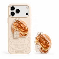 Support de téléphone portable magnétique en résine acrylique personnalisé style Ins, pliable, portable, pour bureau, utilisable comme support de selfie