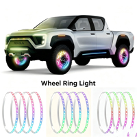 Kit d'éclairage de roue blanc pur 17 pouces en promotion – Accessoires auto, éclairage LED de roue haute qualité, 5 ou 10 rangées