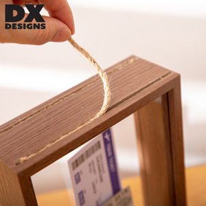 Cadre en bois pour billets et souvenirs 8x8 8x10 12x12 pouces A4, Vitrine 3D pour billets de concert, photos et souvenirs de voyage, Décoration intérieure - Product Image 4