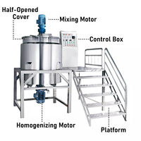 Homogénéisateur mélangeur détergent faisant la machine usine de fabrication de poudre savon liquide petite ligne production équipement de mélange