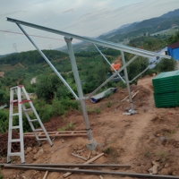 Système de montage au sol pour panneaux solaires en acier galvanisé, support de panneau photovoltaïque en bloc de béton, résistance à la corrosion C5, ISO