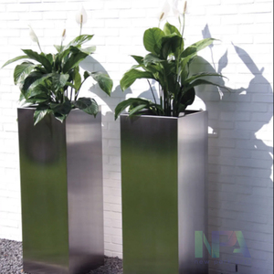 Stainless Steel Outdoor Flower Pot Plant Holders Outdoor <strong>Extra</strong> <strong>Large</strong> <strong>Planters</strong> <strong>Cheap</strong> Decorative Flowerpot - Product Image 2