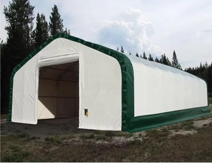 Carpa Arqueada Industrial Grande con Cubierta de PVC Duradera, Resistente al Viento y a los Rayos UV, de Triple Capa, para Almacenamiento y Exhibición en Interiores - Product Image 1