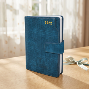 Free Sample Customized Hardcover <b>A4</b> A5 Custom Notebook Book Binding <b>Diary</b> Journal PU Leather Notebook With Ribbons - Product Image 1