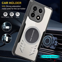 Pour OnePlus 15 13T 13R 13S 13 12 11 10 9RT 9 8 7 6 5 PRO 1+ Coque magnétique à haute perméabilité anti-rayures avec protection d'angle souple