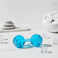 Bâtonnets rafraîchissants en verre pour le visage, très demandés, avec eau purifiée, couleur et logo personnalisables, en gros pour les spas faciaux