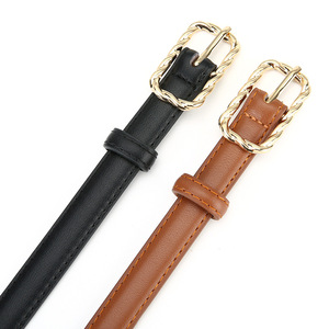 Cinturón de Mujer con Hebilla Trenzada a la Moda, de Cuero PU Color Camel, Casual, para Citas, Aire Libre y Desplazamientos, Primavera 2026 Tiyo 3.0cm 90-110cm - Product Image 3