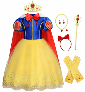 Costume de film de conte de fées pour enfants, filles, Elsa, Anna, Aurora, Petite Sirène, Moana, Sofia, Belle, <span class=keywords><strong>Raiponce</strong></span>, Jasmine, <span class=keywords><strong>Halloween</strong></span> - Product Image 3
