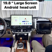 Approvisionnement d'usine 19.8 pouces voiture lecteur multimédia GPS Navigation écran tactile affichage Carplay pour Toyota Land Cruiser 2008-2015