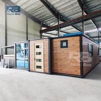 Grand-mère Appartement 20Ft 40Ft Luxe 40 Ft Conteneur Extensible Portable Maison Préfabriquée 2 3 4 5 Chambre Mobile Préfabriqué Villa Pliante