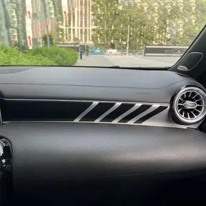 Painel de decoração para o interior do carro, console de assento co-piloto, painel esportivo AMG para Mercedes Benz CLA-Class W118