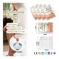 Lingettes humides jetables écologiques OEM ODM, non tissées, individuelles, pour l'hygiène féminine, certifiées CE
