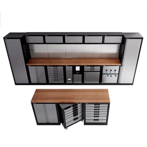 Sistemi di armadi da garage sistema di gestione degli attrezzi banco da lavoro in acciaio con cassetti - Product Image 3