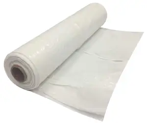 Rouleau de feuille Poly Sheet 6 Mil Film de protection couvrant les produits ménagers Moulage par soufflage Plastique populaire 10 pieds par 100 pieds