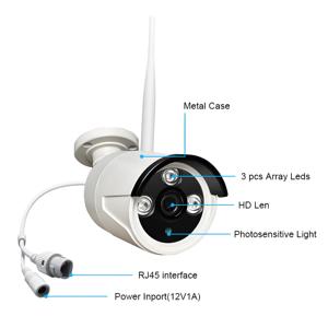 10.1 polegadas HD LCD Metal Case <span class=keywords><strong>Security</strong></span> Camera <span class=keywords><strong>System</strong></span> com 4*3MP CMOS Sensor e Night Vision para Home <span class=keywords><strong>CCTV</strong></span> segurança em casa - Product Image 5